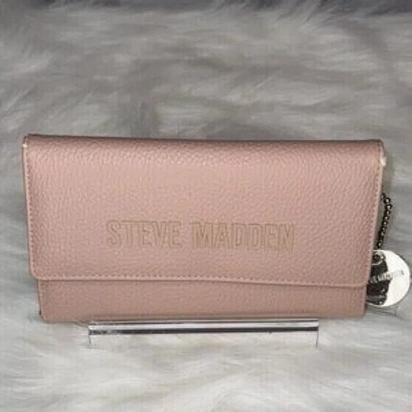 Steve Madden wristlet wallet never used blush pink - Picture 2 of 3
